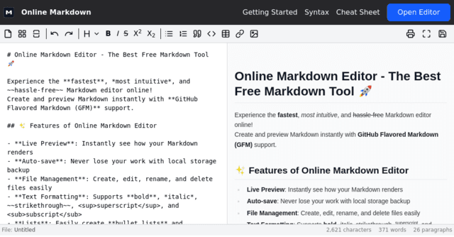 OnlineMarkdown