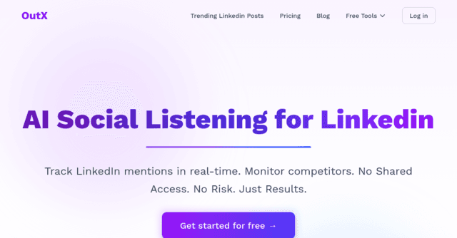 Social listening linkedin | OutX.ai