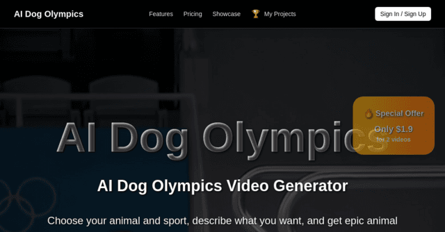 AI Dog Olympics Generator