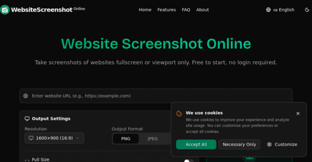 Website Screenshot Online