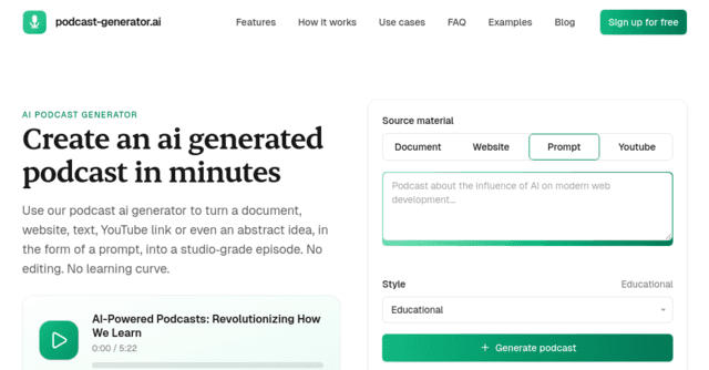 podcast-generator.ai