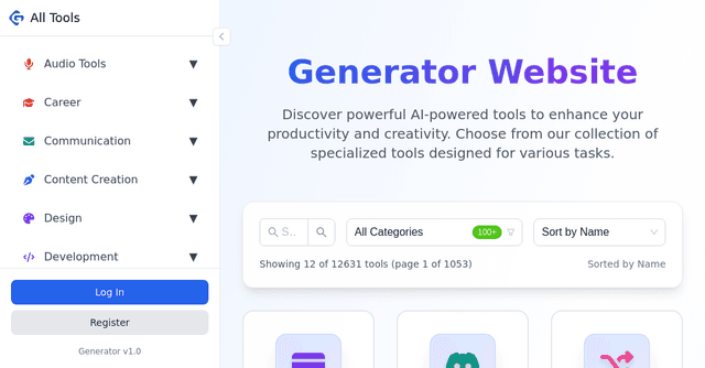Generator Website